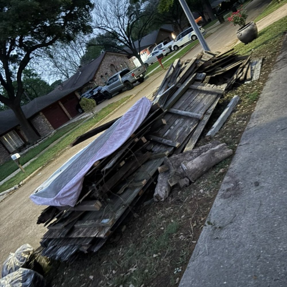 a cleanup of storm debris