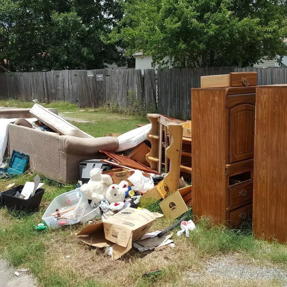 Junk Champs team efficiently clearing out a Lancaster County home, recycling and donating items