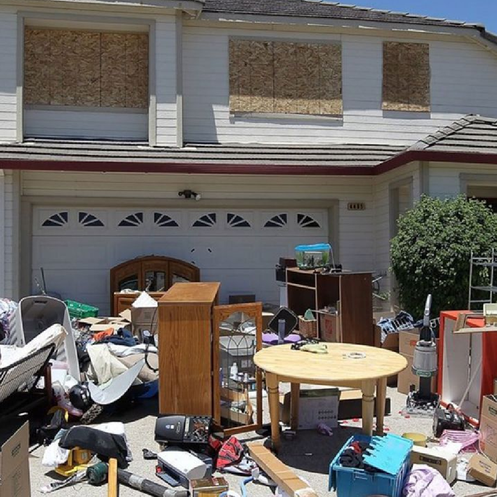 Expert Junk Champs team sorting through items for removal, ensuring a safer and cleaner home environment